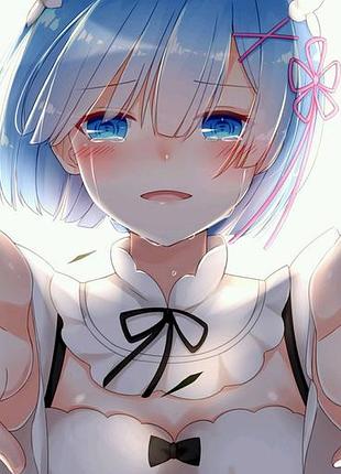 Аніме рушник re:zero. життя в альтернативному світі з нуля 50 на 90 см, код 137