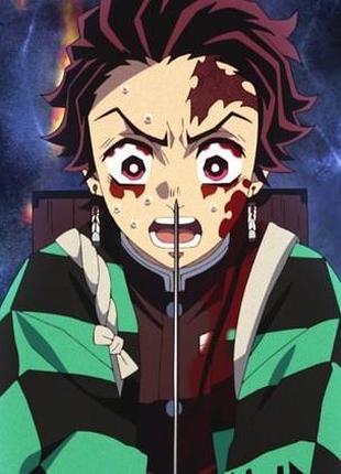 Аниме полотенце клинок, рассекающий демонов 50 на 90 см, код 152