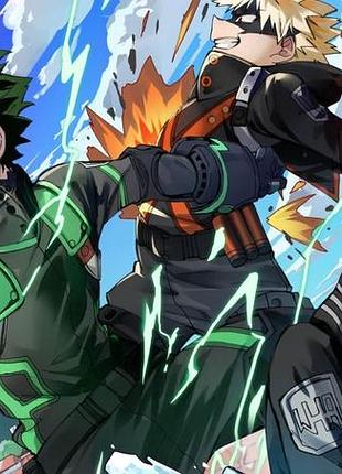 Аниме полотенце моя геройская академия 50 на 90 см, код 186