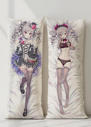 Аниме дакимакура ранко кандзаки идолмастер (подушка обнимашка) 120*40 см