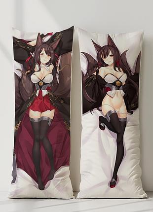 Аниме дакимакура акаги лазурный путь azur lane (подушка обнимашка) 120*40 см