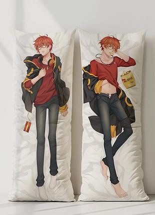 Аниме дакимакура 707 таинственный мессенджер (подушка обнимашка) 120*40 см