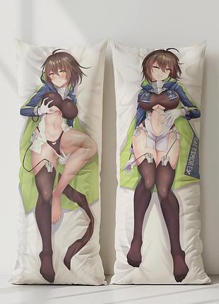 Аниме дакимакура балтимор лазурный путь azur lane (подушка обнимашка) 120*40 см