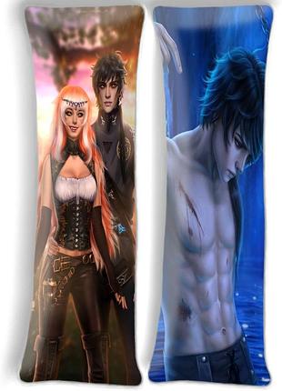Кингу, клуб романтики, дакимакура (подушка обнимашка), 150*50 см