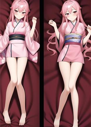 Аниме дакимакура сяомэй хоу4 вечная воля (подушка обнимашка) 120*40 см