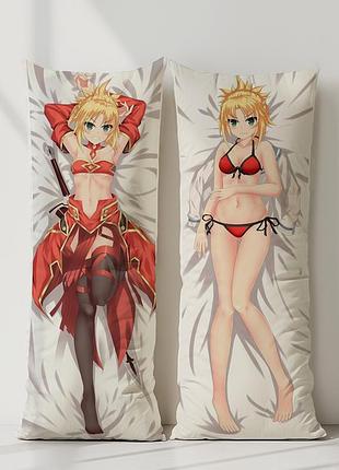 Аниме дакимакура сэйбер судьба (подушка обнимашка) 120*40 см
