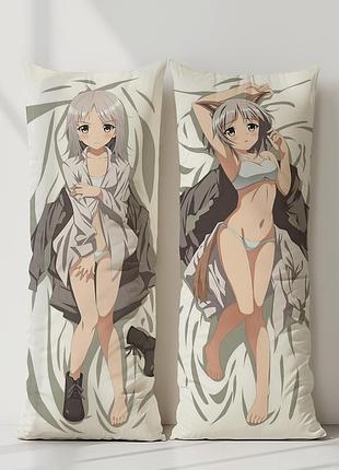Аниме дакимакура саня в. литвяк штурмовые ведьмы: дорога на берлин (подушка обнимашка) 120*40 см