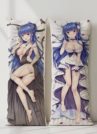 Аніме дакімакура лазурний шлях azur lane (подушка обіймашка) 120*40 см 150, 50*150, 50