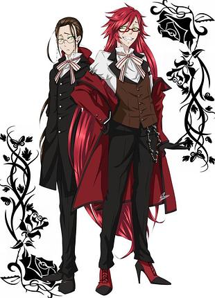 Аниме полотенце темный дворецкий 50 на 90 см, код 236