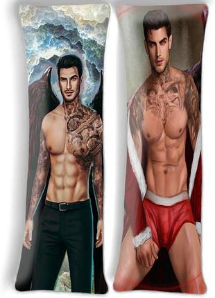 Люцифер, клуб романтики, дакимакура (подушка обнимашка), 120*40 см