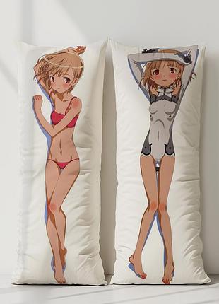 Аниме дакимакура отоха сакурано небесные девочки (подушка обнимашка) 120*40 см