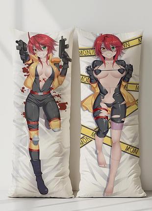 Аниме дакимакура зомбина повседневная жизнь с девушкой-монстром: (подушка обнимашка) 120*40 см