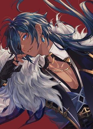 Аниме полотенце кейа геншин импакт (genshin impact) 78 на 140 см, код 15