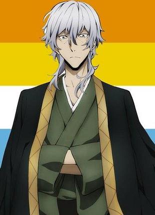 Аниме полотенце великий из бродячих псов, юкичи фукудзава 50 на 90 см, код 801