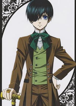 Аниме полотенце темный дворецкий сиэль 50 на 90 см, код 2421