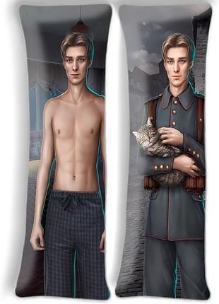 Дакимакура фридрих блумхаген, клуб романтики (подушка обнимашка) 120*40 см 150, 50*150, 50