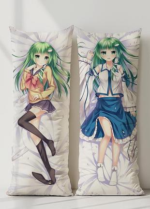 Аниме дакимакура санаэ котия тохо (подушка обнимашка) 120*40 см