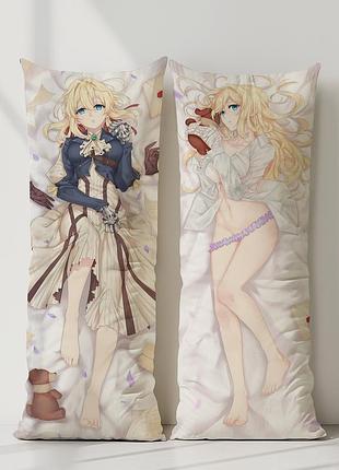 Аніме дакімакура вайолет евергарден вайолет евергарден (подушка обіймашка) 120*40 см