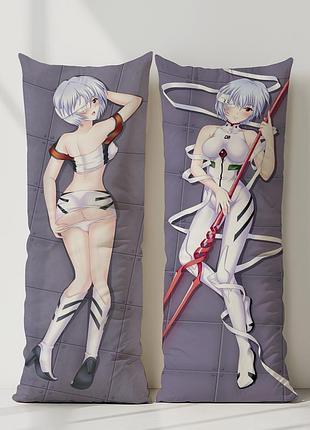 Аніме дакімакура рей аянами євангеліон нового покоління (подушка обіймашка) 120*40 см