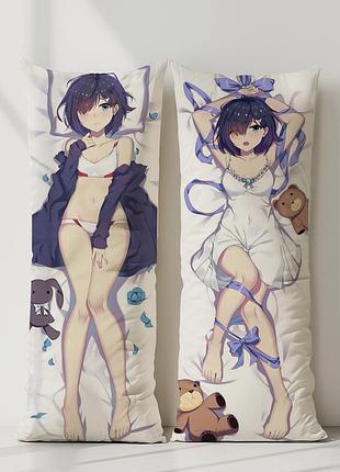 Аниме дакимакура итиго любимый во франксе (подушка обнимашка) 120*40 см