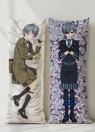 Аниме дакимакура сиэль фантомхайв темный дворецкий (подушка обнимашка) 120*40 см