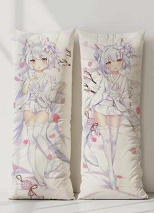 Аниме дакимакура юкикадзэ лазурный путь azur lane (подушка обнимашка) 120*40 см