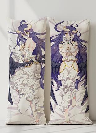 Аниме дакимакура альбедо повелитель (подушка обнимашка) 120*40 см