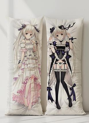 Аниме дакимакура сора касугано одиночество на двоих (подушка обнимашка) 120*40 см
