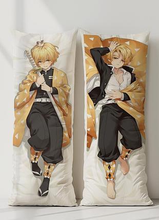 Аніме дакімакура дзеницю агацума клинок, що розсікає демонів (подушка обіймашка) 120*40 см