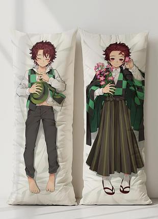 Аниме дакимакура тандзиро камадо клинок, рассекающий демонов (подушка обнимашка) 120*40 см