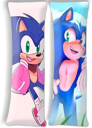 Дакімакура сонік (подушка обнімашка) 120*40 см 150, 50*150, 50