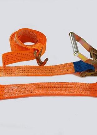 Набор эвакуаторщика 5т 5м, со строп костью + гаки двухпалые (4шт в комплекте)