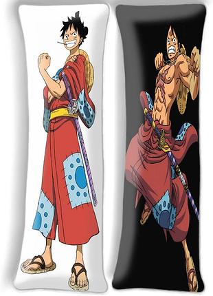 Дакимакура монки д луффи, ванпис (подушка обнимашка) 120*40 см 150, 50*150, 50