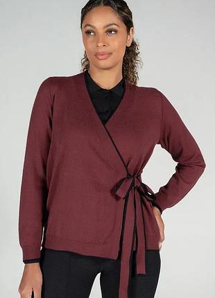 ❤ теплый уютный флисовый кардиган на запах оверсайз батал