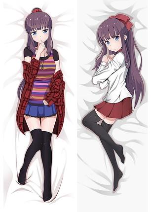 Аниме дакимакура хифуми такимото новая игра! (подушка обнимашка) 120*40 см