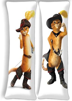 Кот в сапогах, шрек, дакимакура (подушка обнимашка), 150*50 см