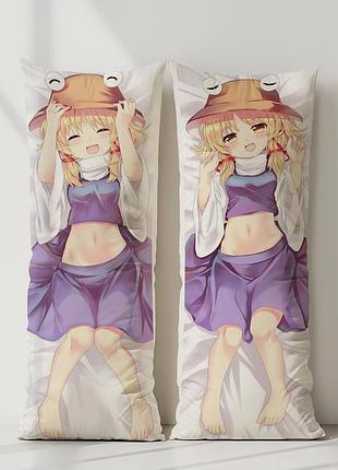 Аниме дакимакура сувако мория тохо (подушка обнимашка) 120*40 см
