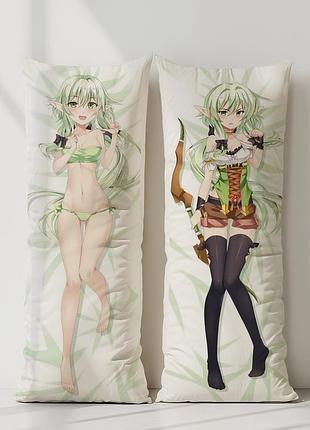 Аниме дакимакура высшая эльфийка-лучница убийца гоблинов (подушка обнимашка) 120*40 см