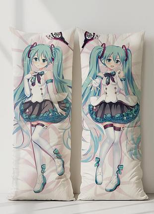 Аниме дакимакура хатсуне мику анимационный проект «vocaloid china» / вокалоид клуб (подушка обнимашка) 120*40