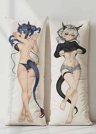 Аниме дакимакура talulah аркнайтс (подушка обнимашка) 120*40 см