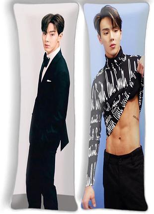 Минхьок, monsta x, дакимакура (подушка обнимашка), 150*50 см