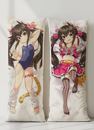 Аниме дакимакура риса матоба идолмастер (подушка обнимашка) 120*40 см