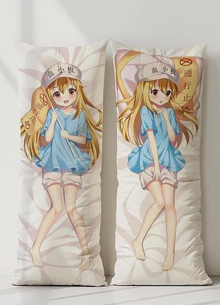 Аниме дакимакура тромбоцит клетки за работой (подушка обнимашка) 120*40 см