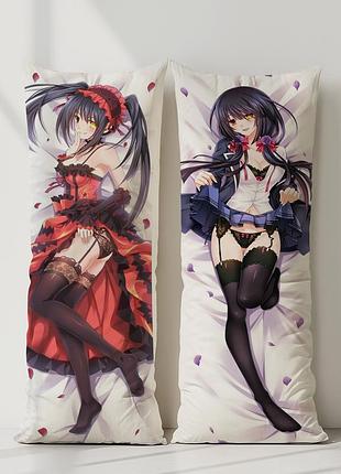 Аниме дакимакура куруми токисаки рандеву с жизнью (подушка обнимашка) 120*40 см