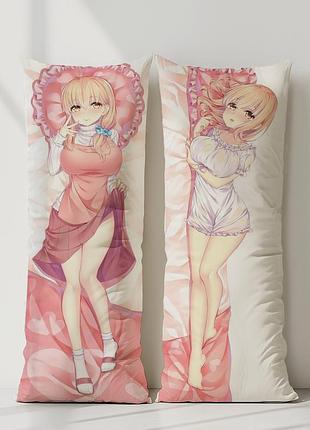 Аніме дакімакура сунохара аяка доглядач сунохари (подушка обіймашка) 120*40 см