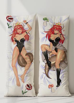 Аниме дакимакура пич супер марио (подушка обнимашка) 120*40 см