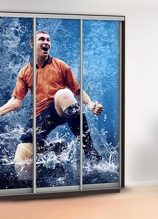 Наклейка в детскую на шкаф, двери, стены 240 х 100 см с защитной ламинацией