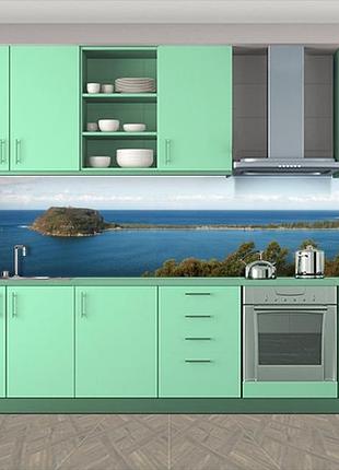 Наклейка на кухонный фартук 60 х 300 см, фотопечать с защитной ламинацией море (бп-s_mp127)