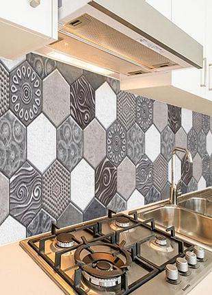 Наклейка на кухонный фартук 60 х 200 см, фотопечать с защитной ламинацией мозаика (бп-s_tx287)