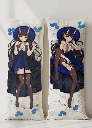 Аниме дакимакура леви акерман атака титанов (подушка обнимашка) 120*40 см